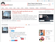 Tablet Screenshot of geeknizer.com